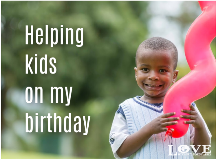 boy with balloon, Helping kids on my birthday