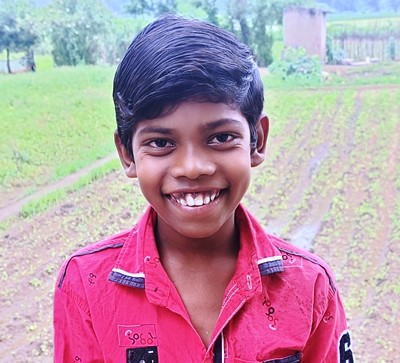 young boy in India