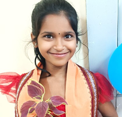 young girl in India