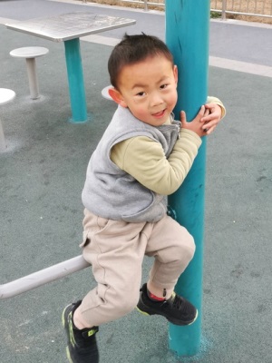 young boy in China