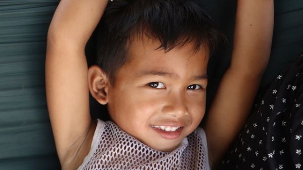 boy smiling, Cambodia