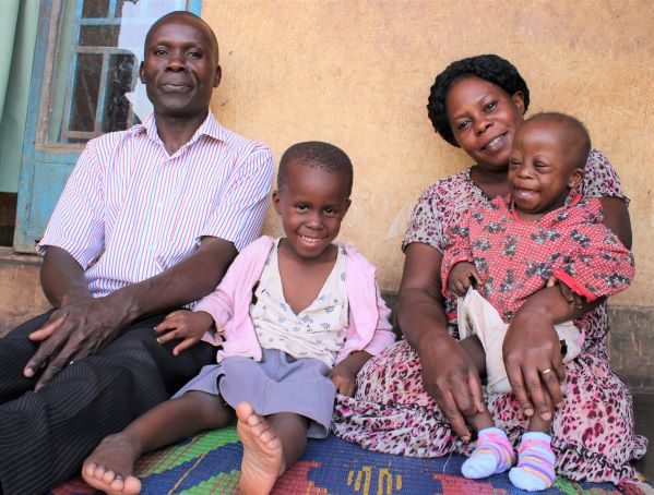 Family of four in Uganda