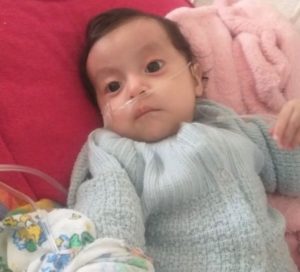 Guatemalan baby in hospital