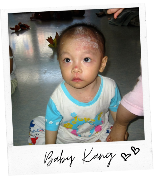 Baby boy in a Chinese orphanage in 2003