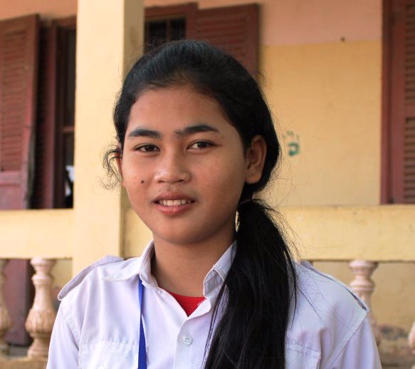 teen girl in Cambodia