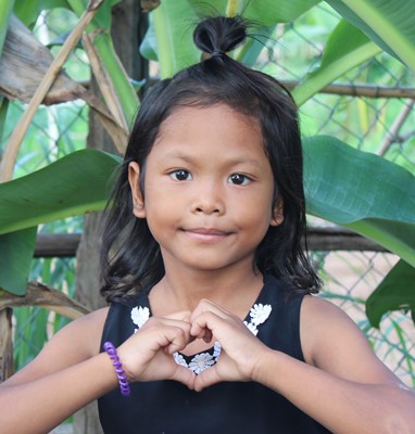 young girl in Cambodia