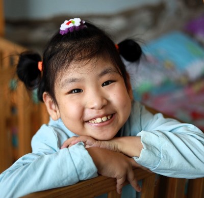 young girl in China