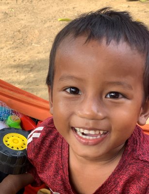 young boy in Cambodia