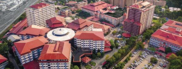Aerial view of Amrita Hospital in Kochi