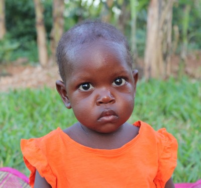 young girl in Uganda
