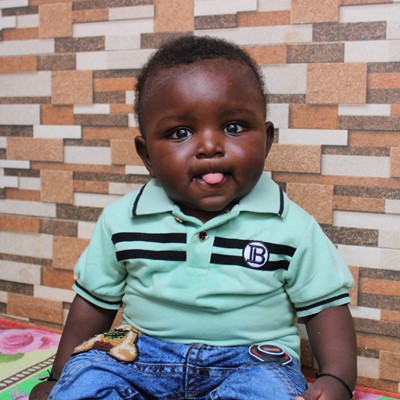 young boy in Uganda