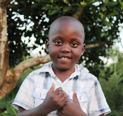 young boy in Uganda