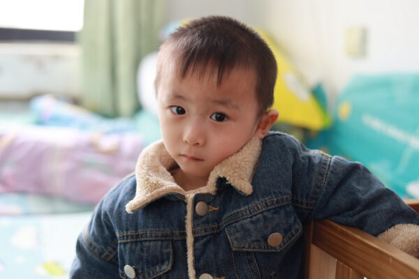 Little boy in a jean jacket
