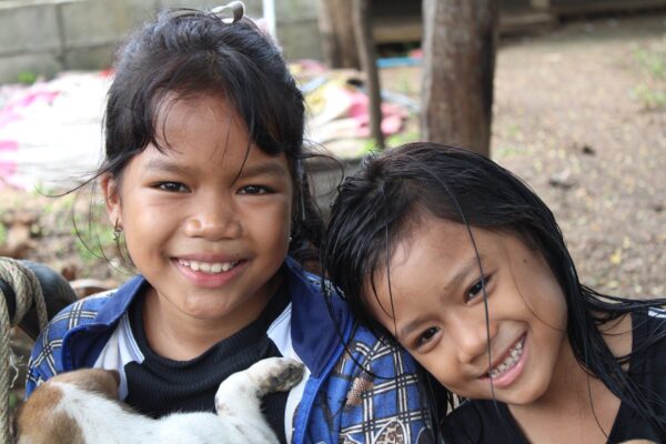 Two sisters in Cambodia