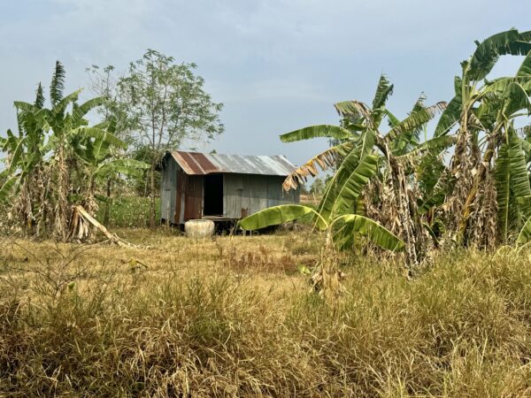 Metal shack in rural Cambodia