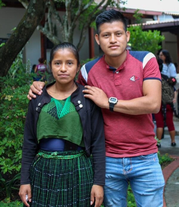 Guatemalan couple standing together